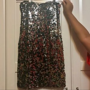 Strapless Sequin mini-dress